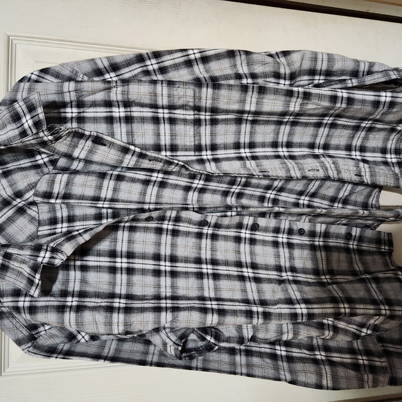 Liverpool Black and White Plaid Shirt - Picture 3 of 8